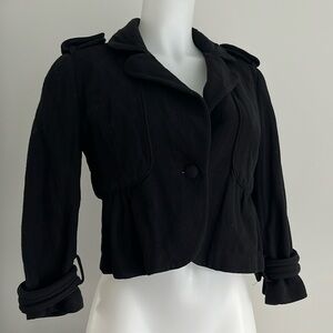 Y2K Military style cropped wool jacket from Club Monaco
